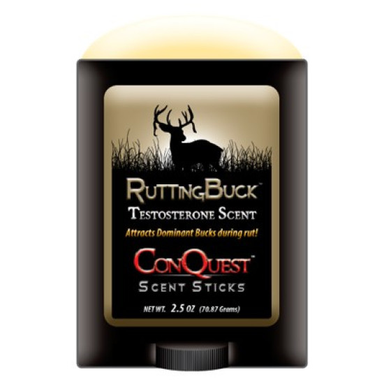 Conquest Scents Deer Lure Rutting Buck 2.5Oz. Stick, 1249, 094922118325