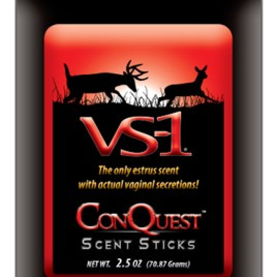 Conquest Scents Deer Lure Vs-1 Estrus 2.5Oz Stick, 1202, 094922543103