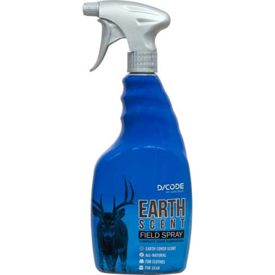 D-Code Scent Elimination 24Fl Ounces Earth Spray Bottle, OA1411, 707114014113