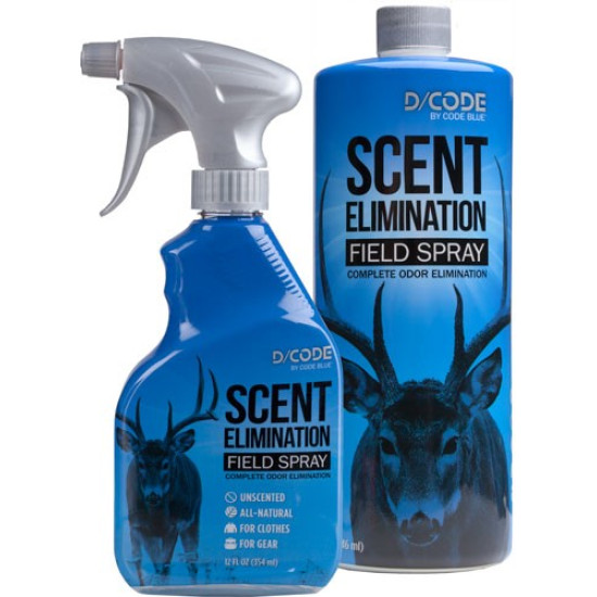 D-Code Scent Elimination Spray Refill Combo 12Fl Oz/32Fl Oz, OA1311, 707114013116