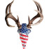 Do-All Horn Mounting Kit American Iron Buck Red/Wht/Blu