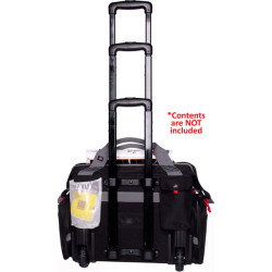 Gps Rolling Ragne Bag W/ Tele- Scoping Handle Black