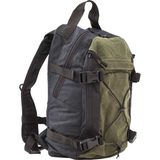 Grey Ghost Gear Throwback Bag Black/Olive Drab, 6022-BLK-OD, 810001170776