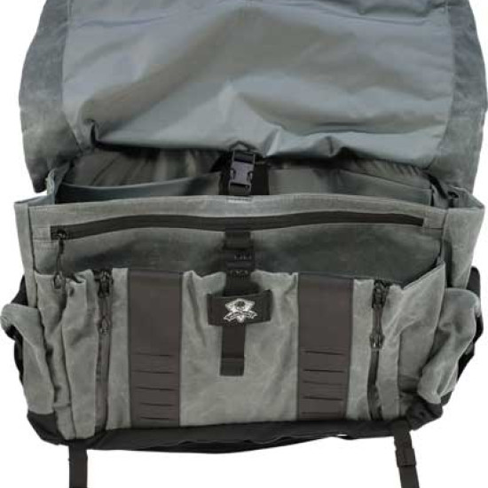 Grey Ghost Gear Wanderer Bag 2.0 Waxed Canvas Charcoal, GTG5906GRY, 810001170974