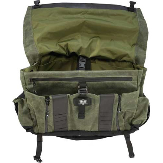 Grey Ghost Gear Wanderer Bag 2.0 Waxed Canvas Olive Drab, GTG5906OD, 810001170981