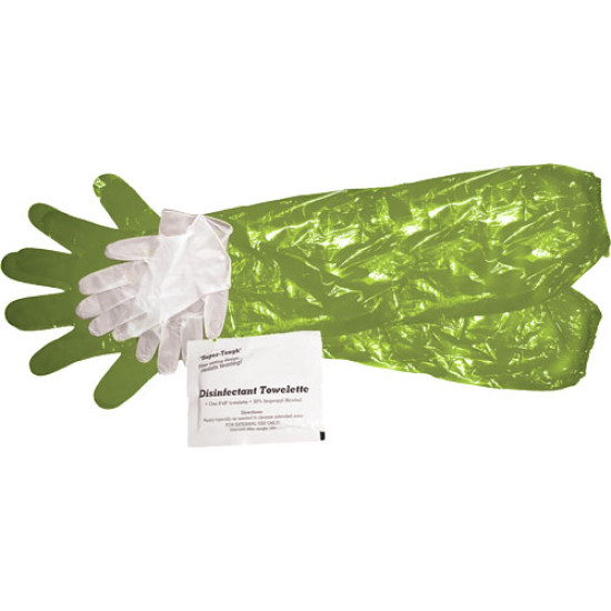 HME Game Cleaning Glove Combo Shoulder & Wrist W/Towlette, GCG, 830636006028