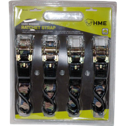 HME Ratchet Strap 1"X8' Camo Strap 4Pk