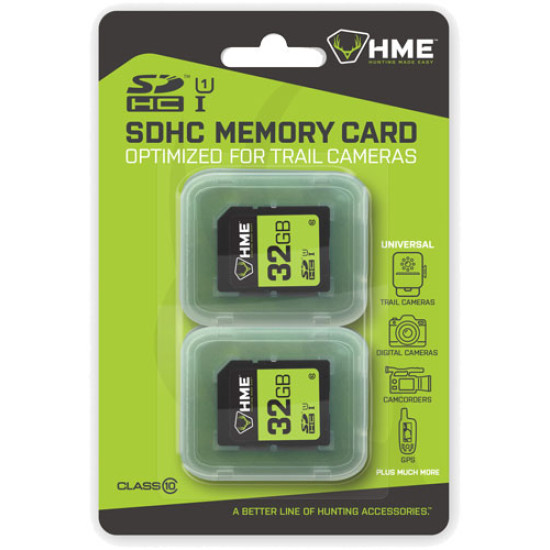 HME Sd Memory Card 32Gb 2Pk, HME32GB2PK, 888151021491