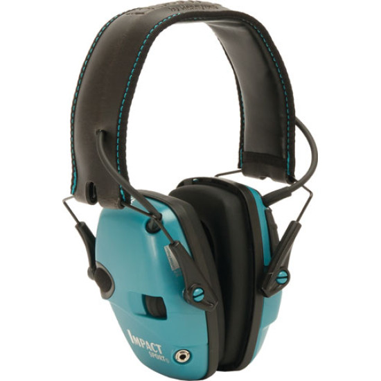 Howard Leight Impact Sport Teal Electronic Muff Nrr22, R-02521, 033552025214