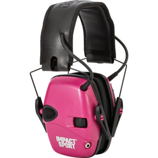 Howard Leight Impact Sport Youth Electronic Muff Pink, R-02533, 033552025337