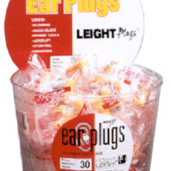 Howard Leight Leightplugs Disposable Ear Plugs 100 Tub, R-LPF-1-TO, 033552015567