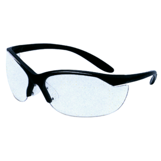 Howard Leight Vapor Ii Glasses Black Frame/Clear Lens, R-01535, 033552015352