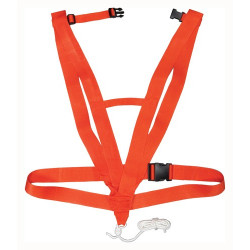 HS Deer Drag Deluxe Body Harness Style Safety Orange