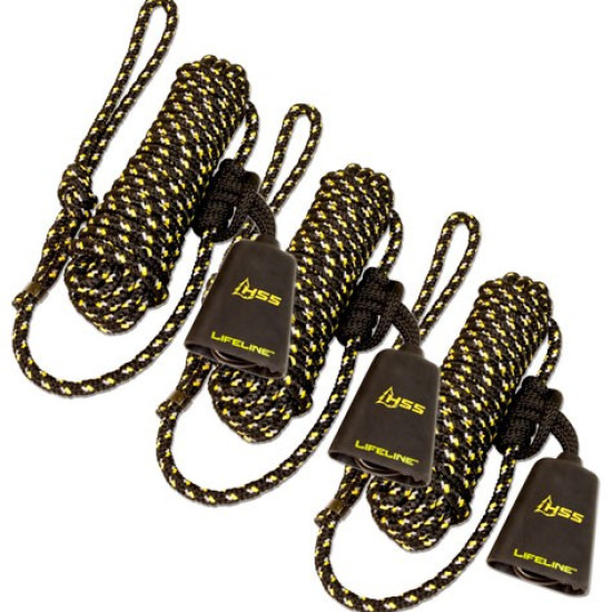 HSS Lifeline 30' W/Single Carabiner 3Pk, LLS3+, 850806003497