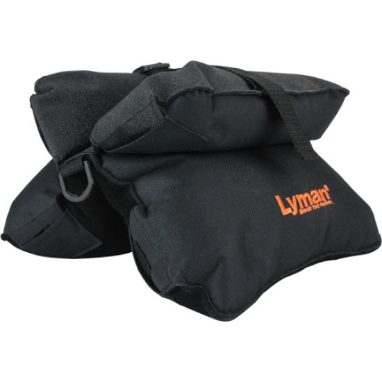 Lyman Match Bench Shooting Bag Filled Black Nylon/Suede, 7837802, 011516778024