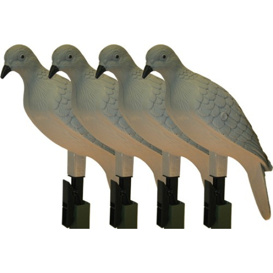 Mojo Clip On Dove Decoy Set Of 4, HW9004, 816740002217