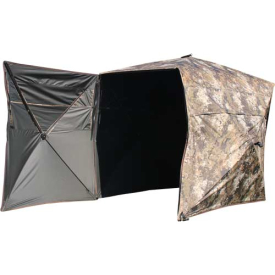 Muddy Ground Blind The Garage 64.5"W X 88"L X 67"T Camo, MUDGRGBLND, 888151027639