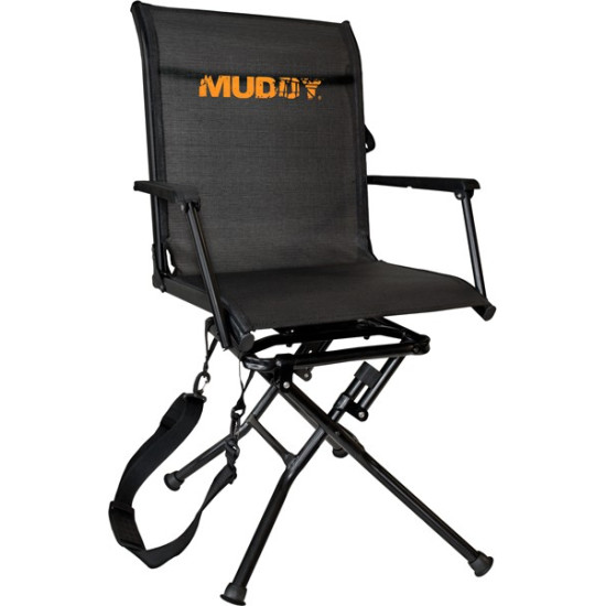 Muddy Swivel-Ease Folding Ground Seat W/Flex Tek Seat, MGS400, 813094020263