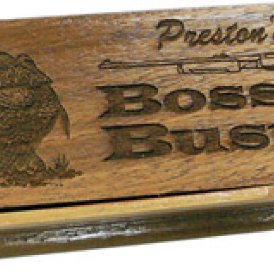 Pittman Game Calls Boss Buster Box Turkey Call Single Sided, P402, 747176104025