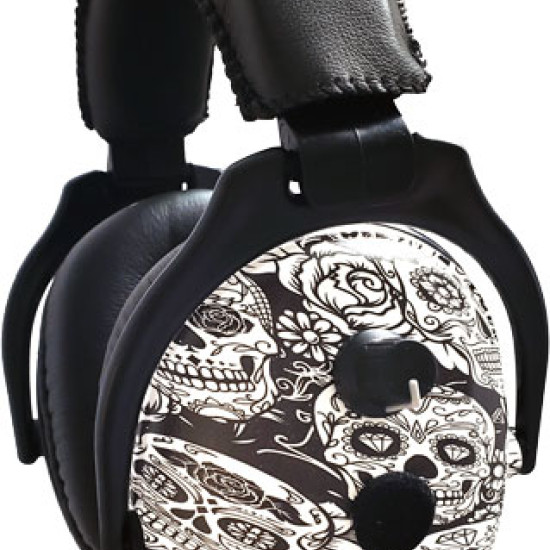 Pro Ears Revo Ear Muff Electronic Skulls, ER300SK, 751710503274