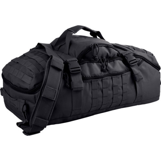 Red Rock Traveler Duffle Bag Backpack Or Luggage Black, 80260BLK, 846637002808