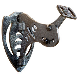 Skull Hooker Bone Bracket Black