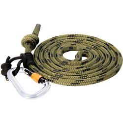 Tethrd 11Mm Lineman Belt W/2 Carabiners & Prusik Cord