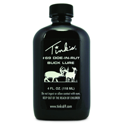 Tinks Deer Lure #69 Doe-In-Rut 4Fl Oz Squirt Top Bottle