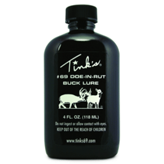 Tinks Deer Lure #69 Doe-In-Rut 4Fl Oz Squirt Top Bottle, W6202, 049818439381