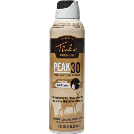 Tinks Peak30 Premium Deer Lure Estrus Gel Stream 5Oz., W6264, 049818218054