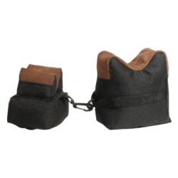 Toc Bench Bag 2-Pc Set Black Fabric/Tan Leather