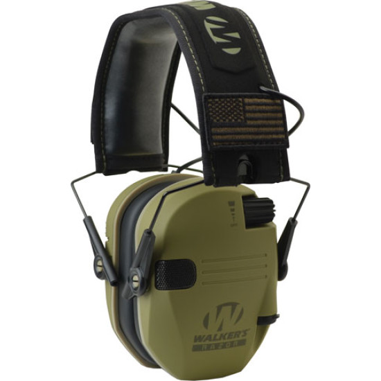 Walkers Muff Electronic Razor Slim Patriot 23Db Od Green, GWPRSEMPATODG, 888151014332