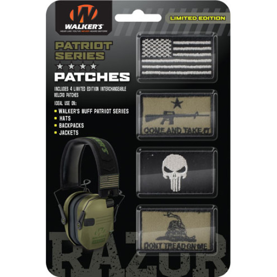 Walkers Patriot Patch Kit For Patriot Muff Come Takt It 4Pc, GWPPATKIT, 888151014356