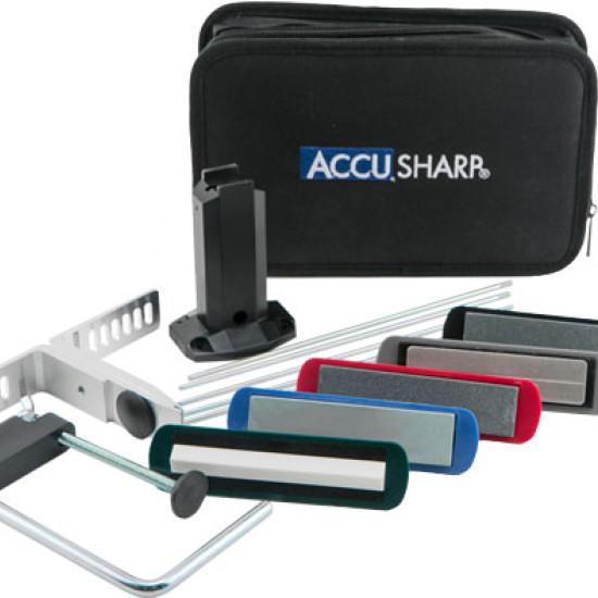 Accusharp 5-Stone Precision Knife Sharpening Kit W/Case, 059C, 015896000591