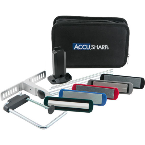 Accusharp 5-Stone Precision Knife Sharpening Kit W/Case, 059C, 015896000591