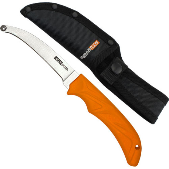 Accusharp Accuzip Skinning Knife 3.5" Blade Non Slip Grip, 734C, 015896007347