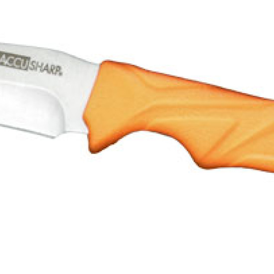 Accusharp Gut-Hook Knife 3.5" Blade Non Slip Grip, 729C, 015896007293