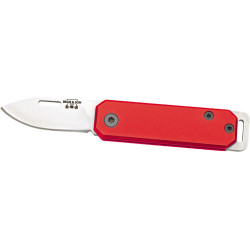 Bear & Son Slip Joint Folder 1.5" Red/Ss Aluminum Handle