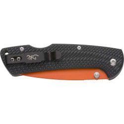 Browning Knife Backcountry Folder 3" D2 Blade Black/Org!