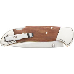 Browning Knife Guide Series Folding 3.38" Blade Micarta Hndl!