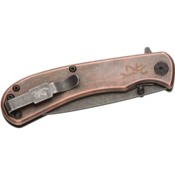 Browning Knife Rivet Folder 3" Copper W/Finger Flipper