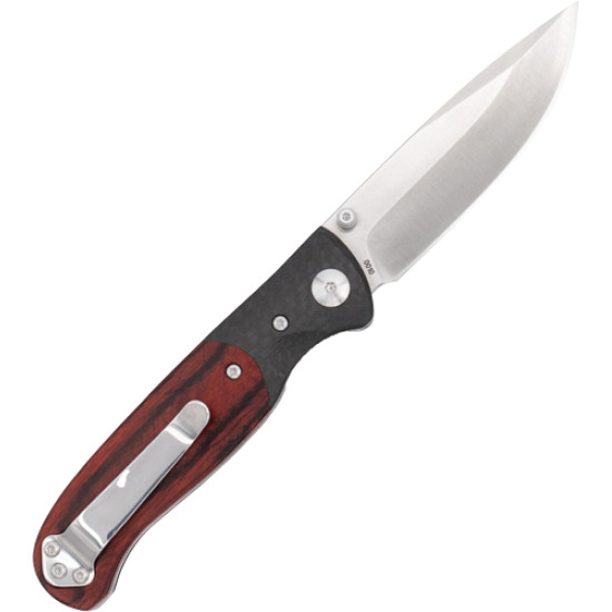 Cobratec Baron Folder 3.25" Pakkawood/Carbon Fiber/Ss, CTBRN, 099654046496