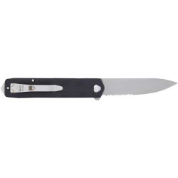 Cobratec Kuzio Folder 3.12" Black Serrated G10 D2 Blade