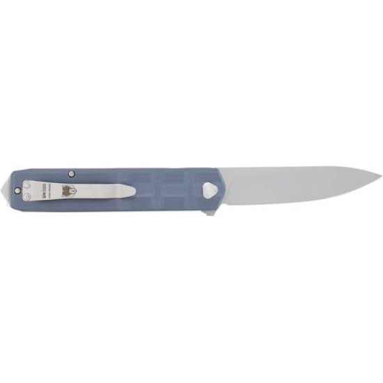 Cobratec Kuzio Folder 3.12" Gray G10 D2 Blade, CTKUZIOGRYDNS, 099654043310