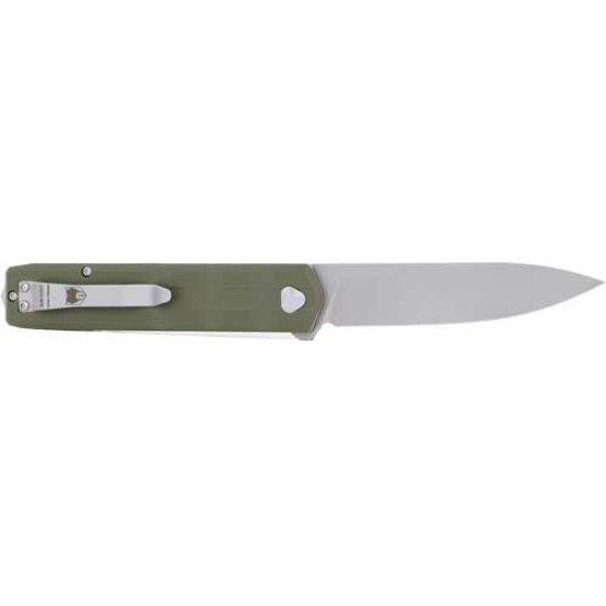 Cobratec Kuzio Folder 3.12" Od Green G10 D2 Blade, CTKUZIOODGDNS, 099654043334