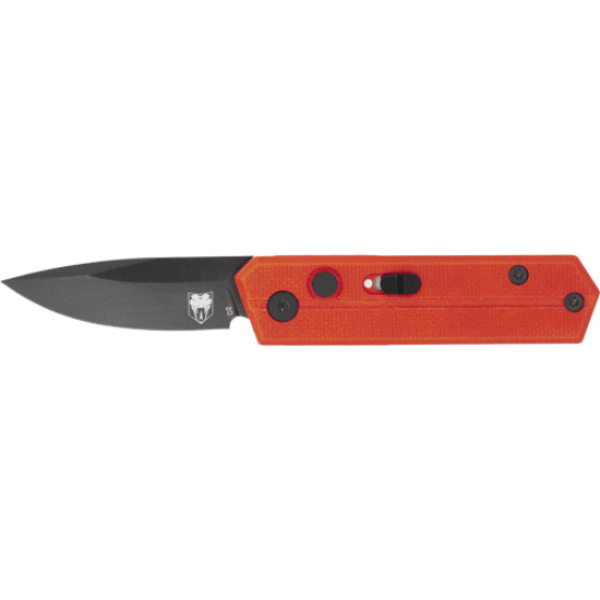 Cobratec Stinger Folder 1.9" Red/Black D2 Blade Sd Button, CTSTRRED, 099654045659