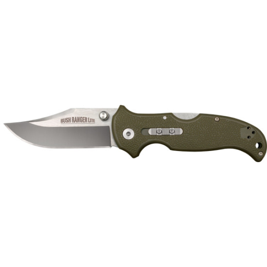 Cold Steel Bush Ranger Lite 3.5" Plain Edge Clip Folder, 21A, 705442017776