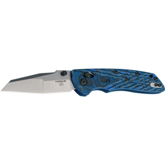 Hogue Deka 3.25" Able Lck Folding Wharncliffe G-Mascus Blue Lava, 24263, 743108242636