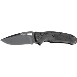 Hogue K320A Nitron 3.5" Auto Folder Drop Pt Blade Poly Blk