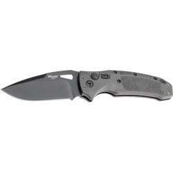 Hogue K320A Tactical 3.5" Auto Folder Drop Point Bld Poly Gry